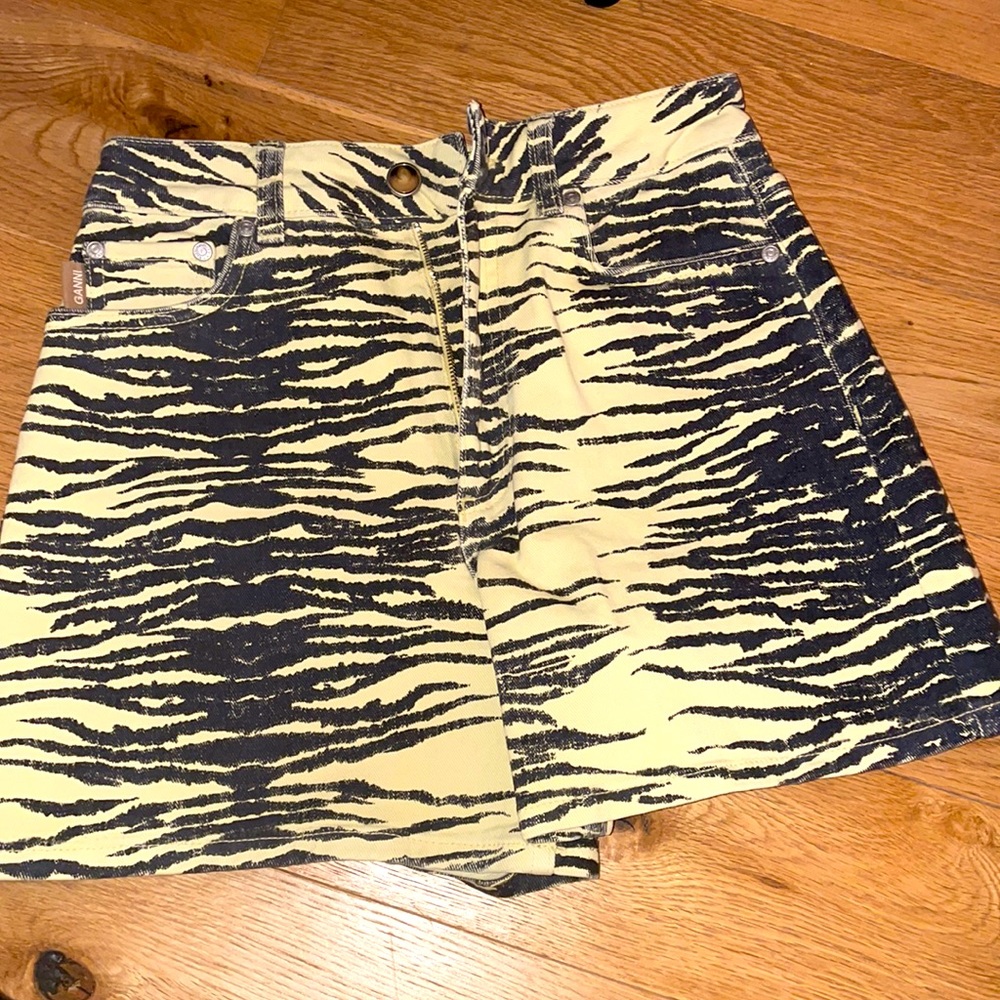 Ganni denim shorts